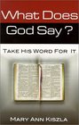 What Does God Say Take His Word for it