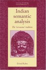 Indian Semantic Analysis  The Nirvacana Tradition