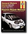 General Motors Chevrolet Lumina Apv Oldmobile Silhouette and Pontiac Trans Sport Automotive Repair Manual
