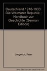 Deutschland 19181933 Die Weimarer Republik  Handbuch zur Geschichte