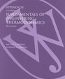 Fundamentals of Engineering Thermodynamics Appendices