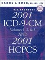 WB Saunders 2001 ICD9CM Volumes 1 2  3  2001 HCPCS