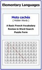 Mots Caches  A Basic French Vocabulary Review in WordSearch Puzzle Form