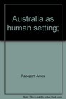 Australia as human setting