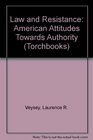 Law and Resistance American Attitudes Towards Authority