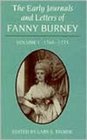 The Early Journals and Letters of Fanny Burney Vol 1 17681773