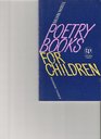 Poetry Books for Children