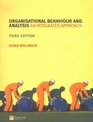 Organisational Behaviour and Analysis An Integrated Approach