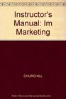 Instructor's Manual Im Marketing
