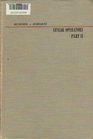 Linear Operators Part II Spectral Theory Self Adjoint Operators in Hilbert Space