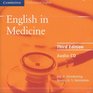 English in Medicine Audio CD  A Course in Communication Skills