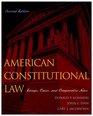 American Constitutional Law Essays Cases and Comparative Notes Volume 1