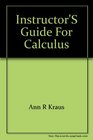 Instructor's guide for Calculus