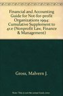 Financial and Accounting Guide for NotForProfit Organizations 1994 Cumulative Supplement