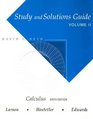 Study and Solutions Guide for Calculus