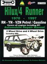 Toyota Hilux/4 Runner Petrol/Gasoline 19701997 Auto Repair Man RNYNVzn 2 4 Wh Dr inc SR5