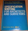Specification Writing for Architects and Surveyors
