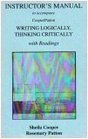 Instructor's Manual to Accompany Writing Logically Thinking Critically with Readings