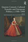 Queens Consort Cultural Transfer and European Politics c15001800