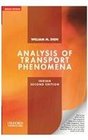 Analysis of Transport Phenomena  By William M Deen