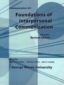 Foundations of Interpersonal Communication