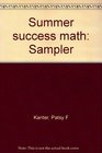 Summer success math Sampler