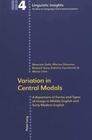 Variation in Central Modals A Repertoire of Forms and Types of Usage in Middle English and Early Modern English