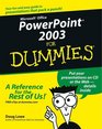 PowerPoint 2003 for Dummies