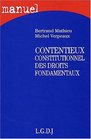 Manuel de contentieux constitutionnel