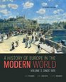 A History of Europe in the Modern World Volume 2