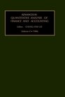 Advances in quantitative analysis of finance and accounting Volume 4