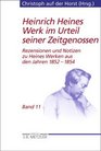 Heinrich Heines Werk im Urteil seiner Zeitgenossen