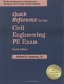 Quick Reference for the Civil Engineering PE Exam 4th ed