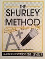 The Shurley Method English Made Easy  Level 1  Teacher's Workbook Keys
