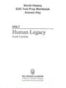 North Carolina Holt World History Human Legacy EOC Test Prep Workbook Answer Key