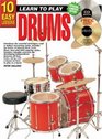 10 EASY LESSONS DRUMS BK/CD/DVD