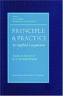 Principle  Practice in Applied Linguistics Studies in Honour of HG Widdowson