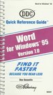 Word 7 for Windows 95 Quick Reference Guide