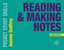 Reading and Making Notes (Pocket Study Skills)