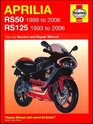 Aprilia RS50 and 125 Service and Repair Manual 1993 to 2006