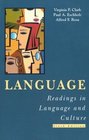 Language  Readings in Language and Culture