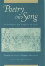 Poetry into Song Performance and Analysis of Lieder
