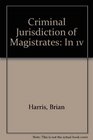 Criminal Jurisdiction of Magistrates In 1v