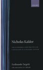 Nicholas Kaldor The Economics and Politics of Capitalism As a Dynamic System