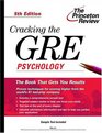 Cracking the GRE Psychology 5th Edition