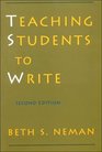 Teaching Students to Write