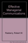 Effective Managerial Communication