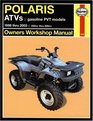 Haynes Repair Manual Polaris ATVs 19982003