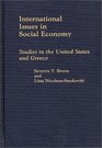 International Issues in Social Economy Studies in the United States and Greece