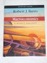 Macroeconomics  A Modern Approach Instructor's Edition